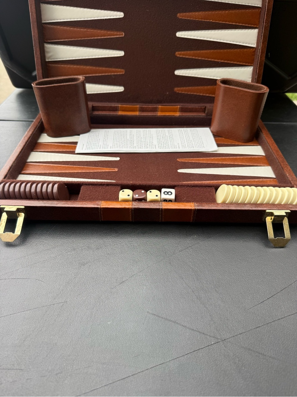 Vintage Backgammon Portable Briefcase 70s
